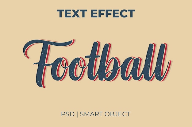 Football text effect mockup