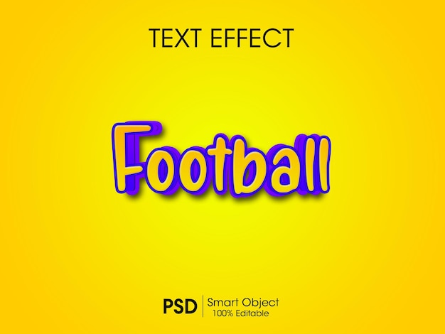 Football text effect