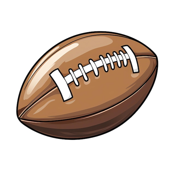 PSD a football with a white stitching