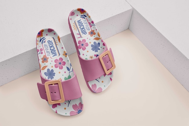 Footwear slipper mock-up design