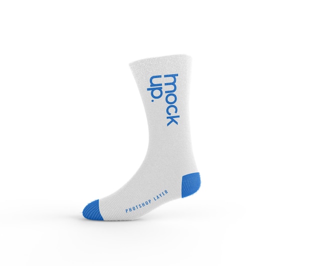 Footwear socks realistic mockup