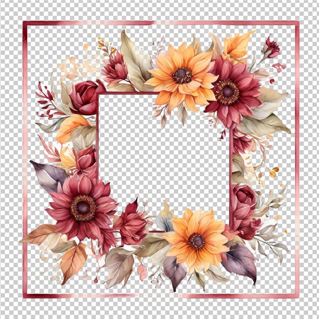 Foral flower bouquet design weddign card design