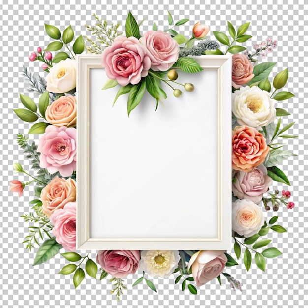 PSD foral flower bouquet design weddign card design