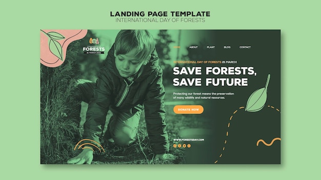 PSD forest day web template