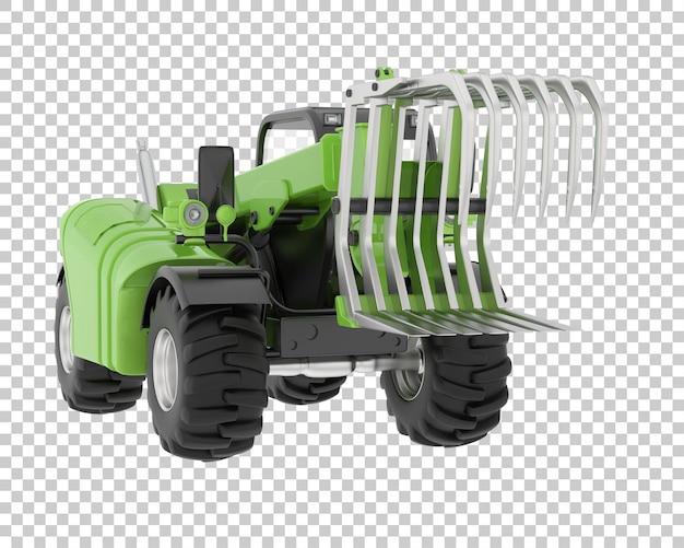 Forest machine on transparent background 3d rendering illustration