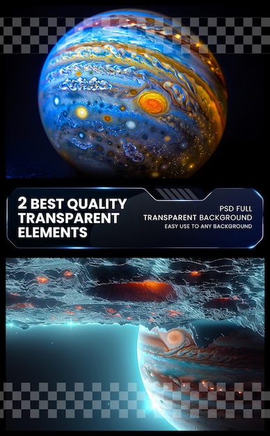 PSD forest planets fictional or hypothetical planets on transparent background