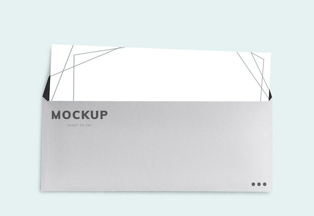 Formal letter and envelope mockup