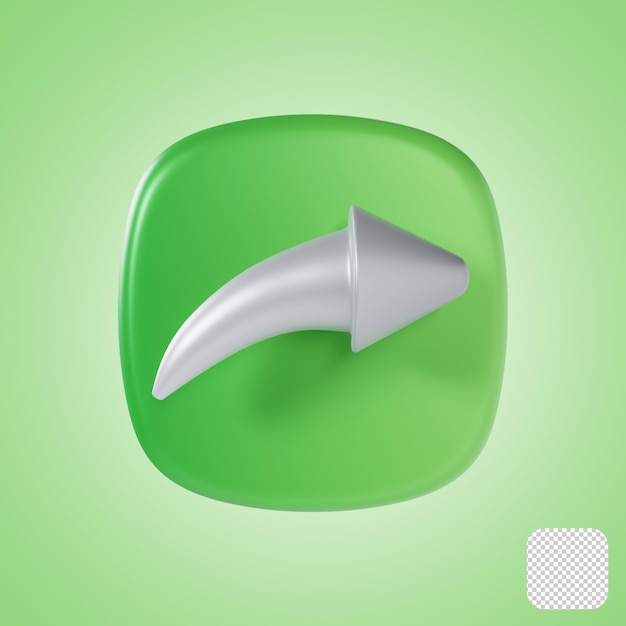 Forward Mobile App 3d Icon