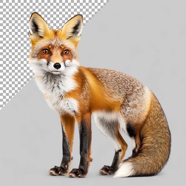 PSD fox animal on transparent background