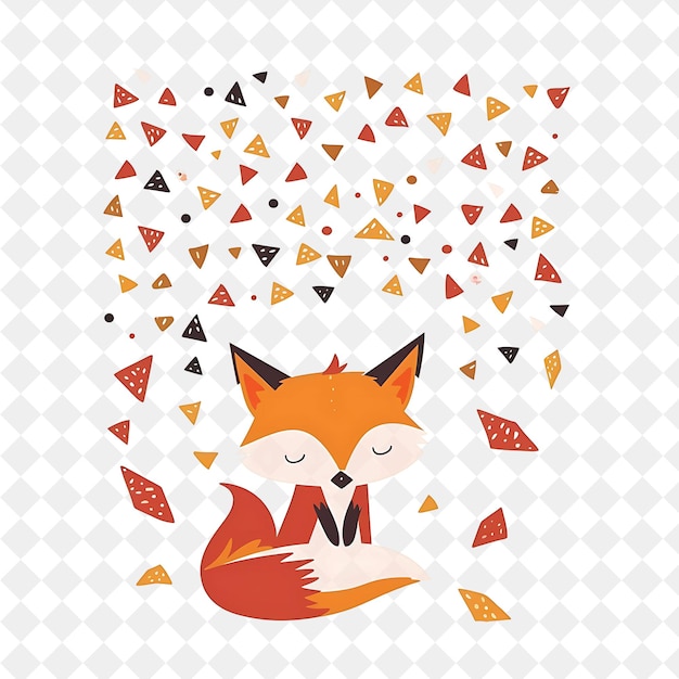 a fox with a red fox on his chest