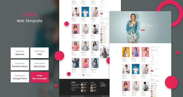 Foxa category store web template