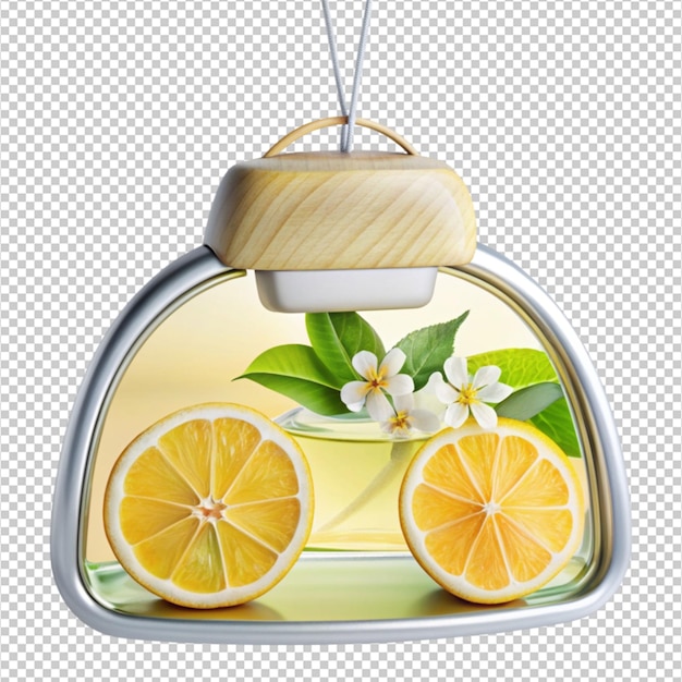 PSD fragrant automobile air freshener isolated on transparent background