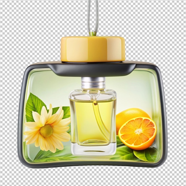 PSD fragrant automobile air freshener isolated on transparent background