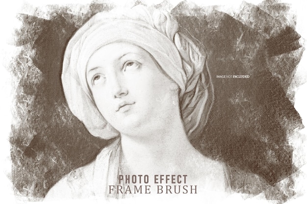 frame brush photo effect psd