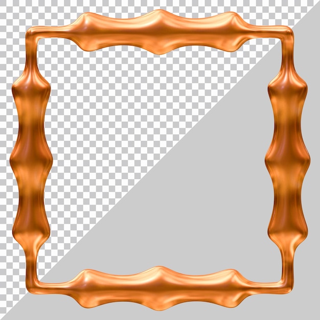 Frame design geometric shape in 3d render