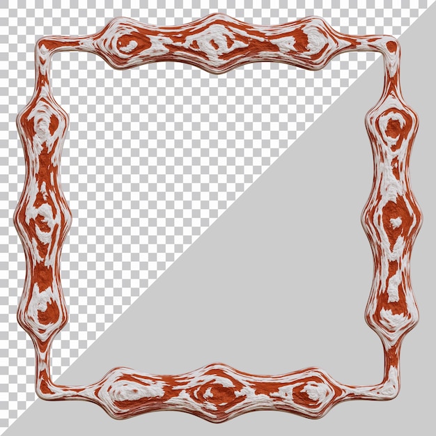 Frame design geometric shape in 3d render