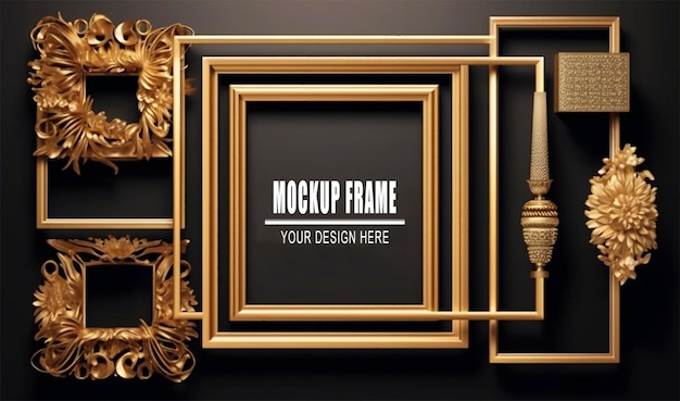 frame design mockup template