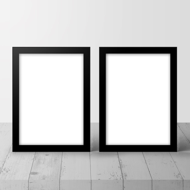 frame mockup with shadow 2 frame portrait