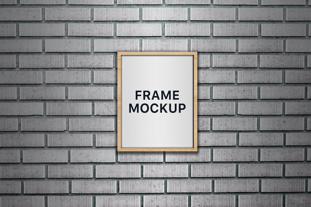 A frame on wall mockup