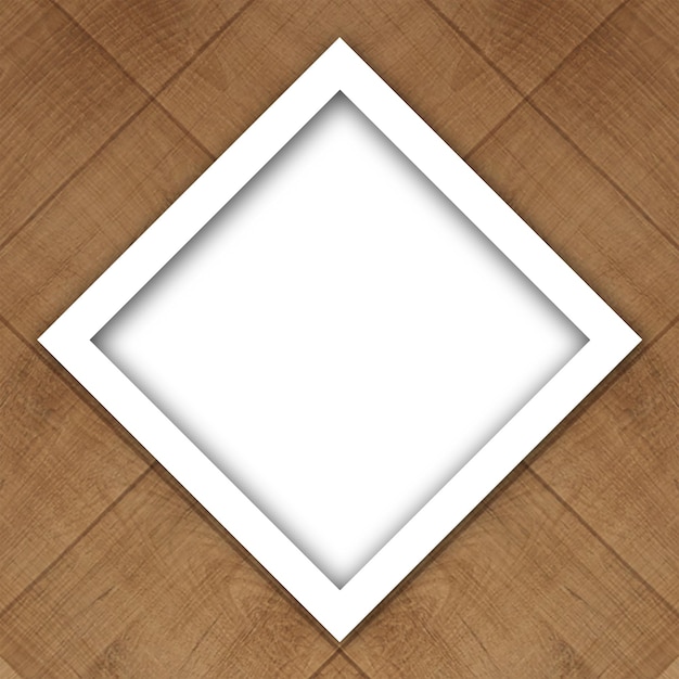 frame on wood background