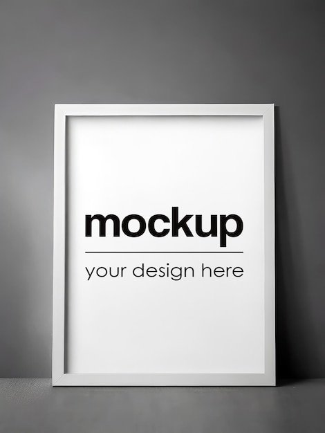 Framed Artwork Mockup Poster Showcase 3D Realistic Render Photo Frame