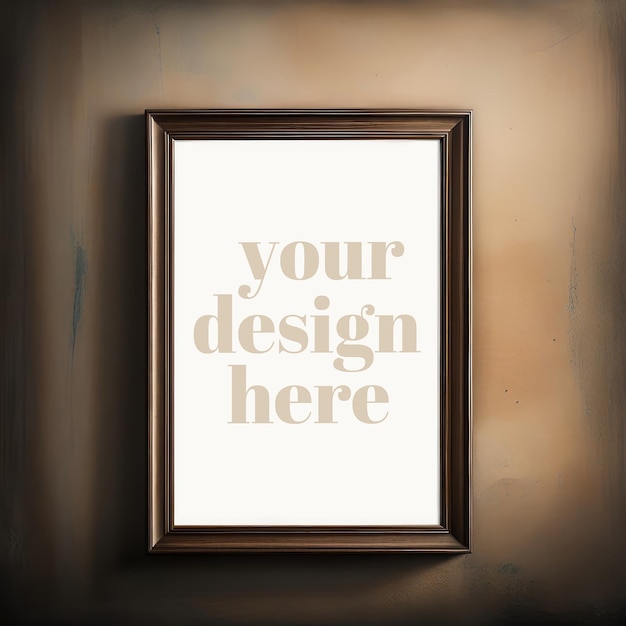 Framed artwork mockup poster showcase 3d realistic render photo frame