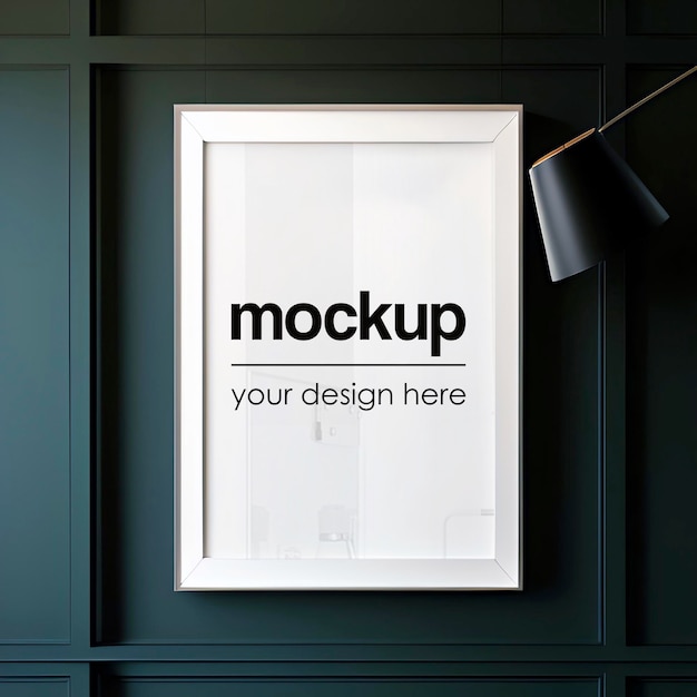 Framed Poster Mockup Art Print Showcase Template