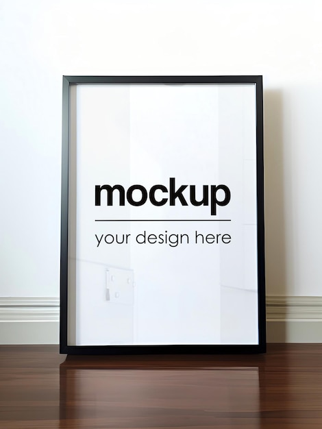 Framed Poster Mockup Artistic Template Art Showcase Interior Render