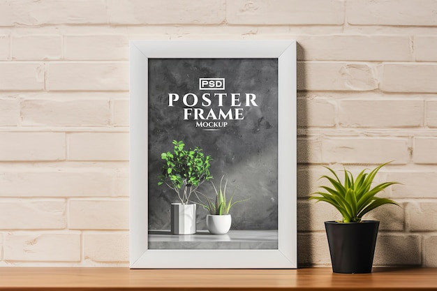 a framed poster for a poster that says  poster  on the wall