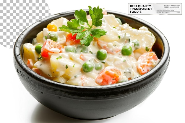 PSD francesca salaita croatian version of potato salad on transparent background