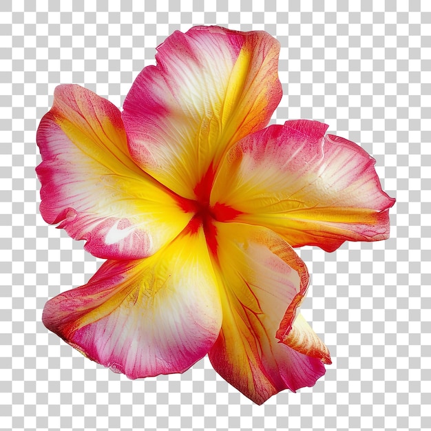 Frangipani or plumeria flower isolated on transparent background PNG