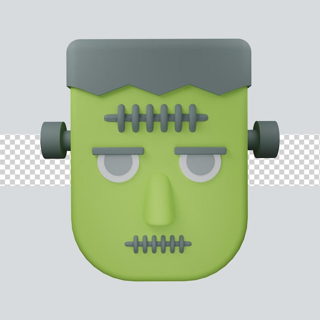 Frankenstein 3d illustration