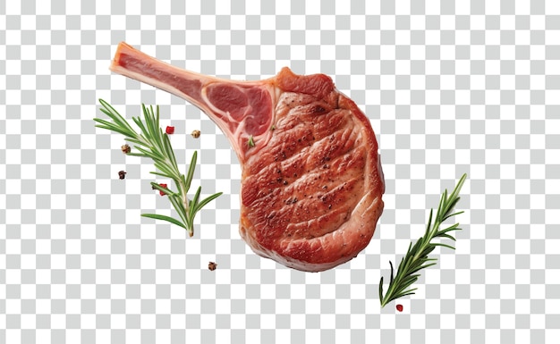 PSD free photo juicy grilled grilled lamb chop png psd