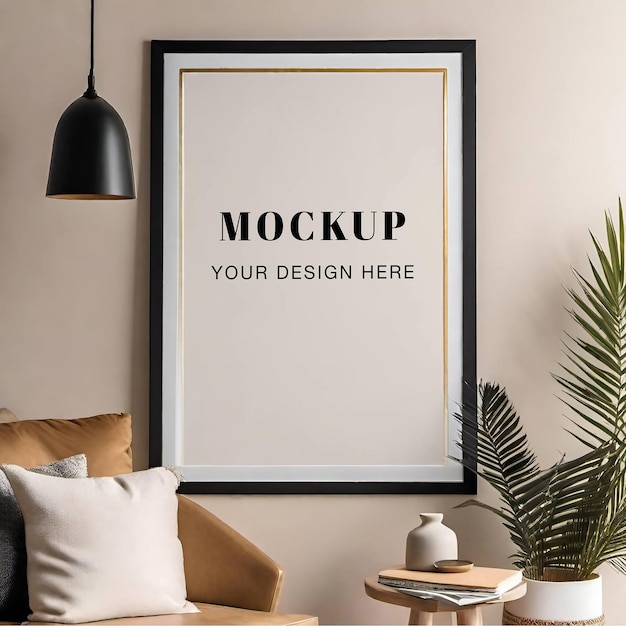 PSD free poster mockup exclusive wall art mockup presentation