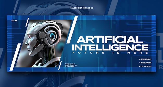 Free PSD artificial intelligence facebook cover