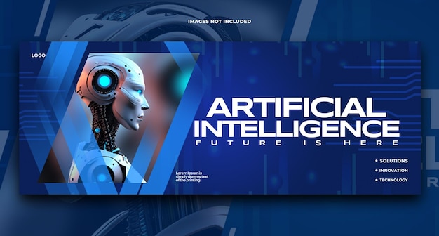 Free PSD artificial intelligence facebook cover