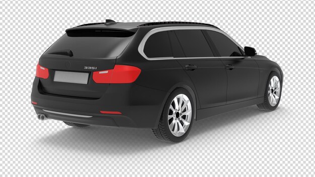 Free PSD Black car on transparent background