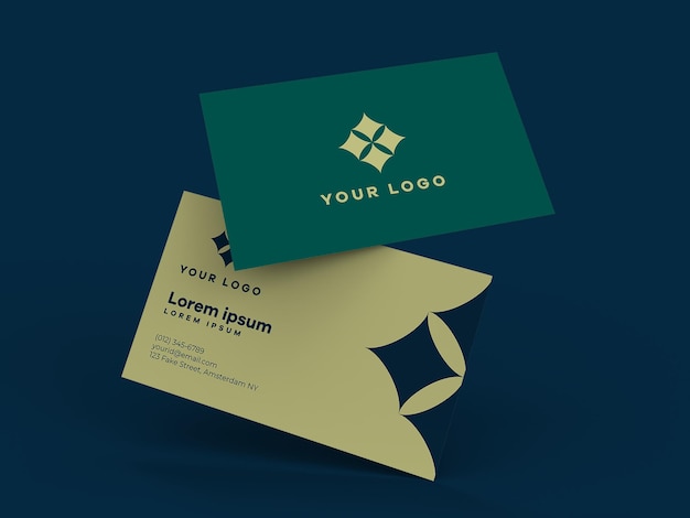 Free PSD business card mockup psd corporate identity design