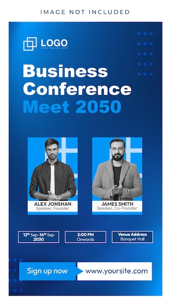 Free PSD Business Conference Meet Instagram Story Template Design