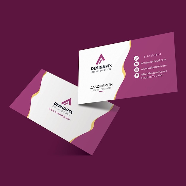 Free PSD clean professional business card template