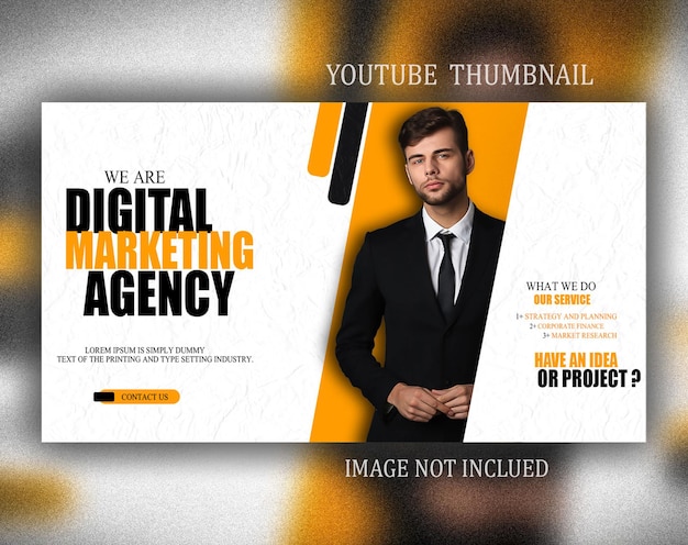 Free PSD digital marketing agency and corporate web banner template