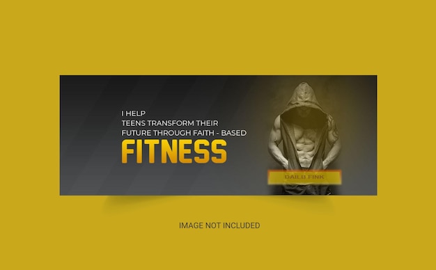 PSD free psd facebook cover web fitness gym banner design