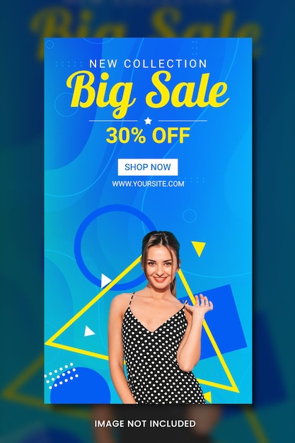 PSD free psd fashion big sale social media and instagram post