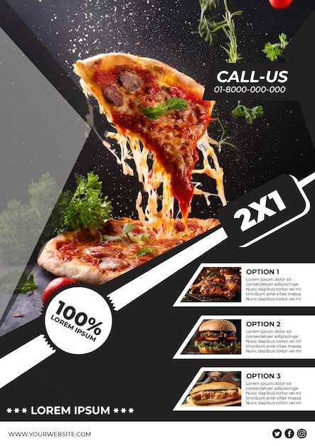 PSD free psd fast food flyer design template