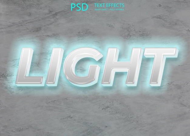 Free PSD font text effect style