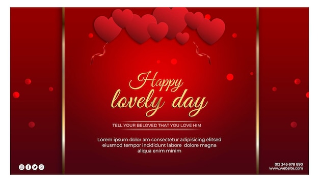 Free PSD Instagram Banner for valentines day celebration