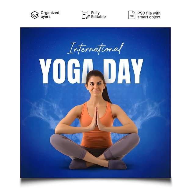 Free PSD International Yoga day