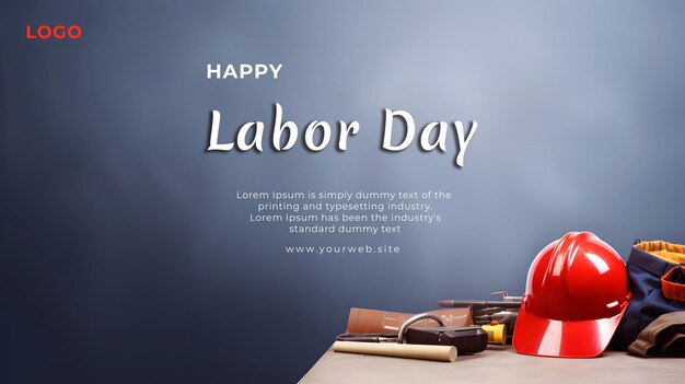 Free PSD labor day celebration template background