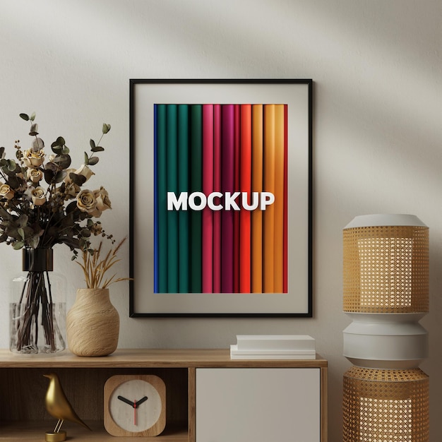 Free PSD painting mock up design