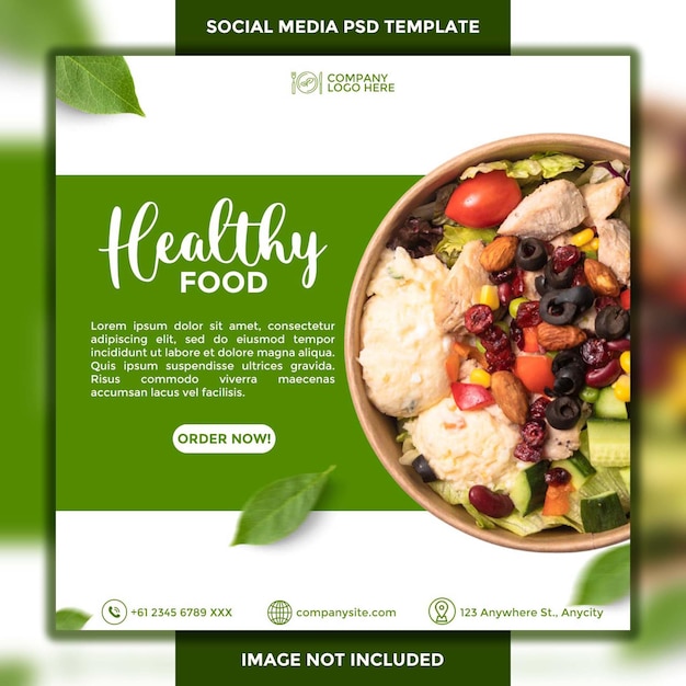 PSD free psd templates food social media flyer